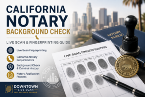 California notary background check and Live Scan fingerprinting guide