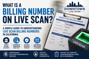 What is billing number on Live Scan form